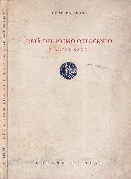 L'età del Primo Ottocento e - Giuseppe Leone - copertina