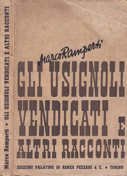 Gli usignoli vendicati - Marco Ramperti - copertina