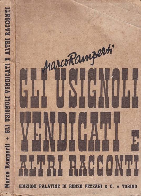 Gli usignoli vendicati - Marco Ramperti - copertina