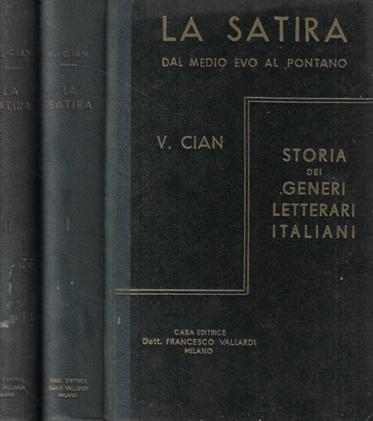 La satira - Vittorio Cian - copertina