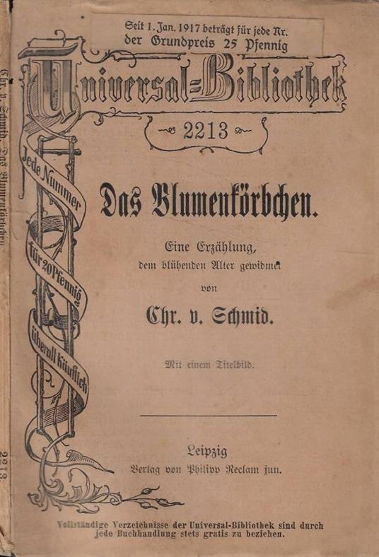 Das blumenkorbchen - Christoph von Schmid - copertina