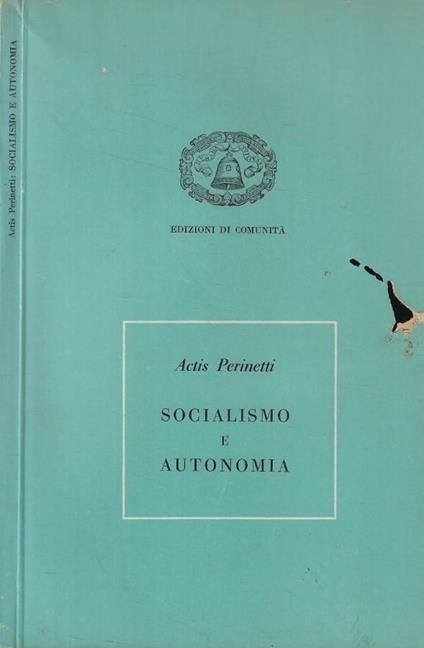 Socialismo e autonomia - copertina