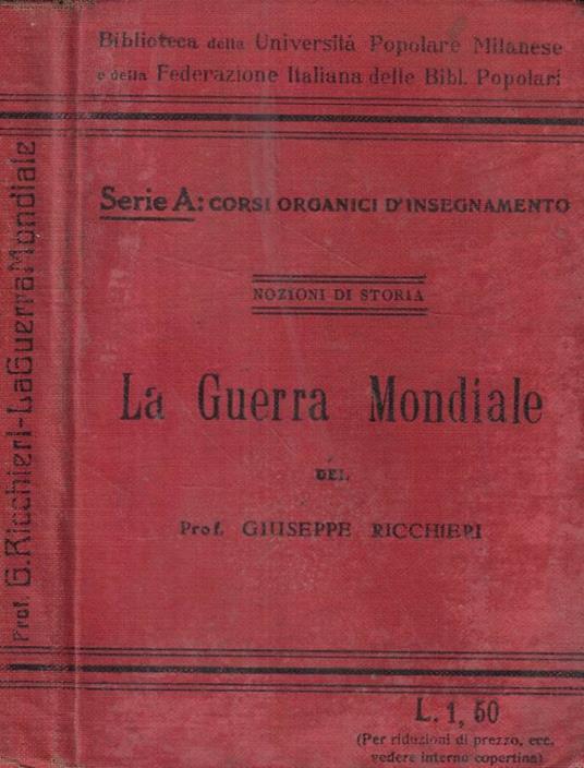La Guerra Mondiale - Giuseppe Ricchieri - copertina
