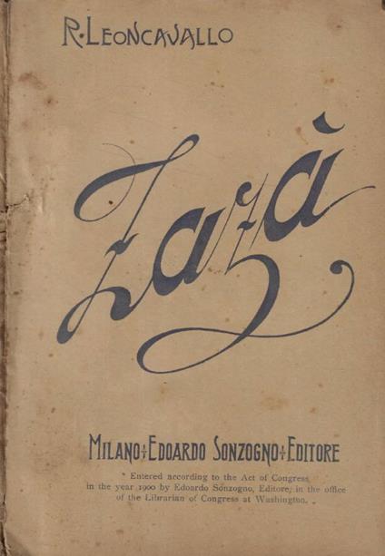 Zazà - copertina