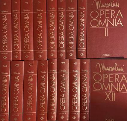 Opera Omnia - Benito Mussolini - copertina