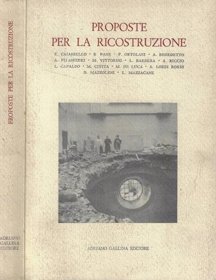 Proposte per la ricostruzione - copertina