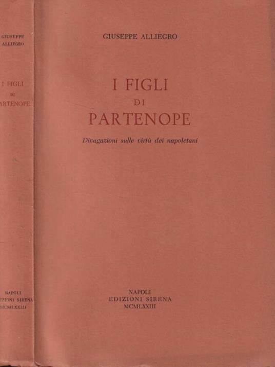 I figli di Partenope - copertina
