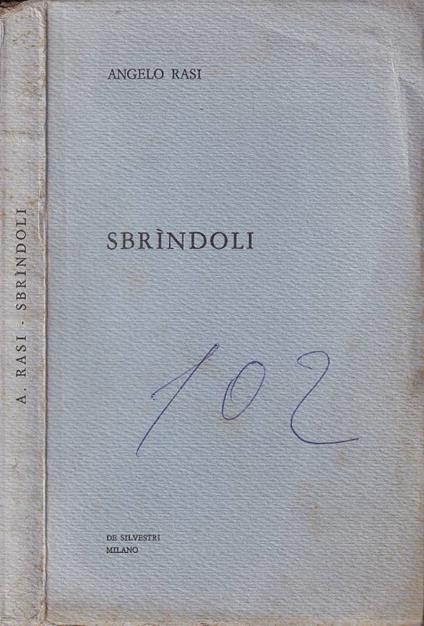 Sbrìndoli - copertina