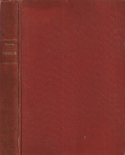 Poesie - Giuseppe Parini - copertina