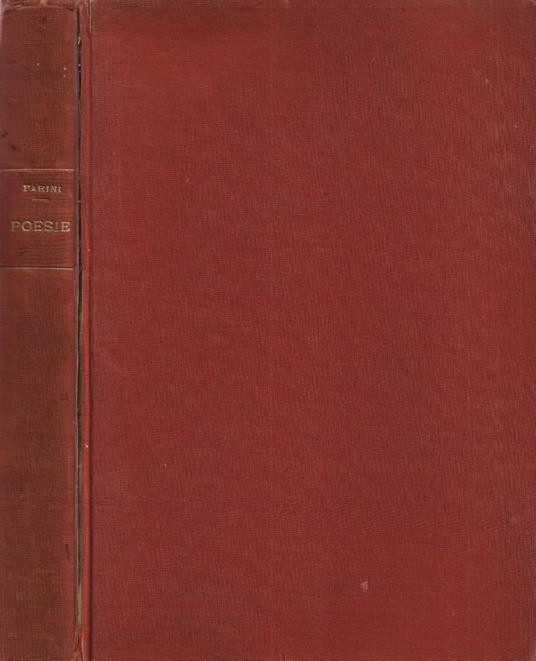 Poesie - Giuseppe Parini - copertina