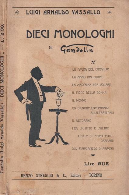 Dieci monologhi di Gandolin - copertina