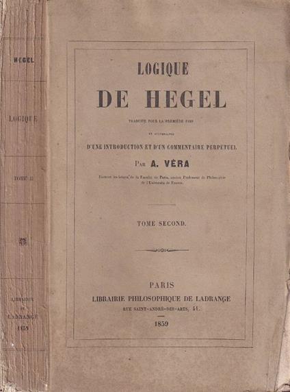 Logique, vol. II - copertina