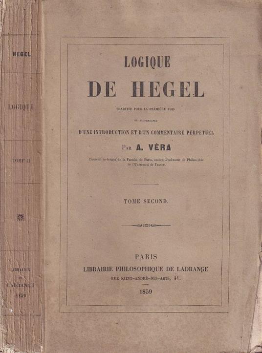 Logique, vol. II - copertina