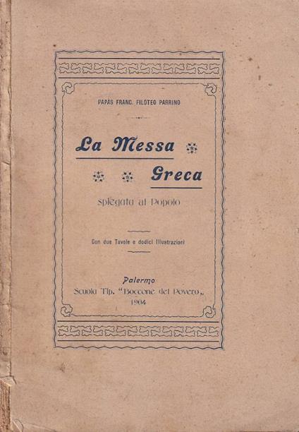 La messa greca - copertina