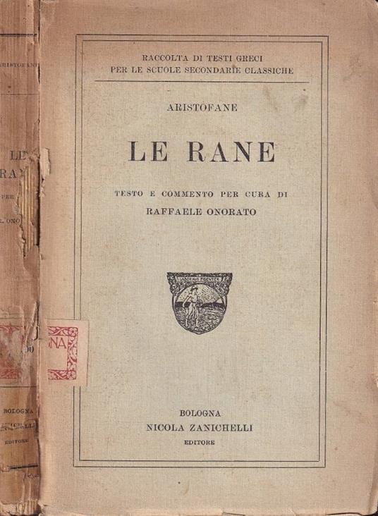 Le rane - copertina