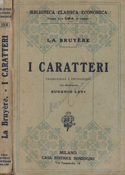 I caratteri - copertina