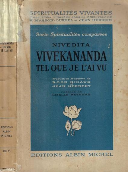 Vivekananda tel que je l'ai vu - copertina
