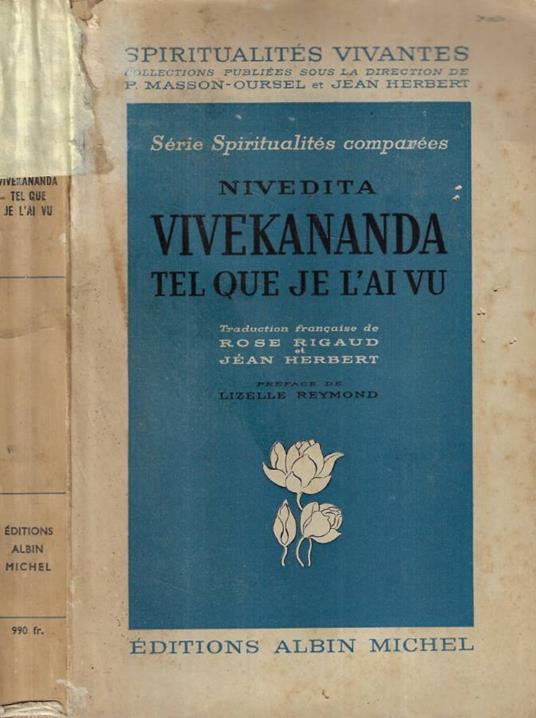Vivekananda tel que je l'ai vu - copertina