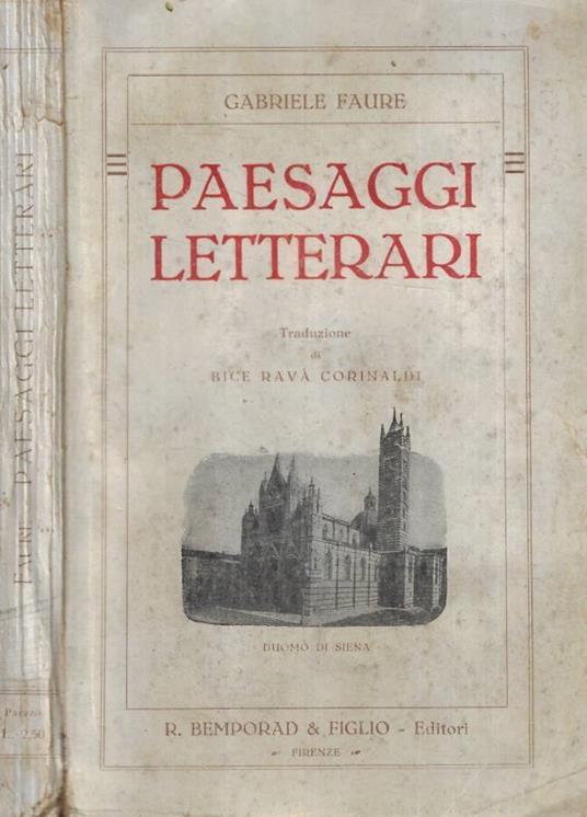Paesaggi letterari - copertina