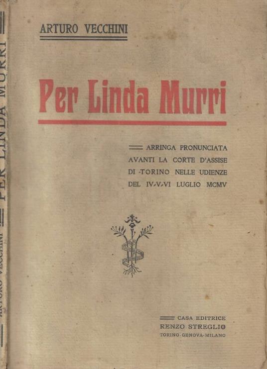 Per Linda Murri - copertina