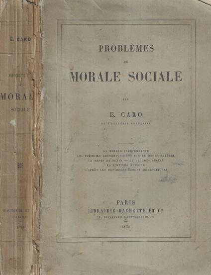 Problèmes de morale sociale - copertina