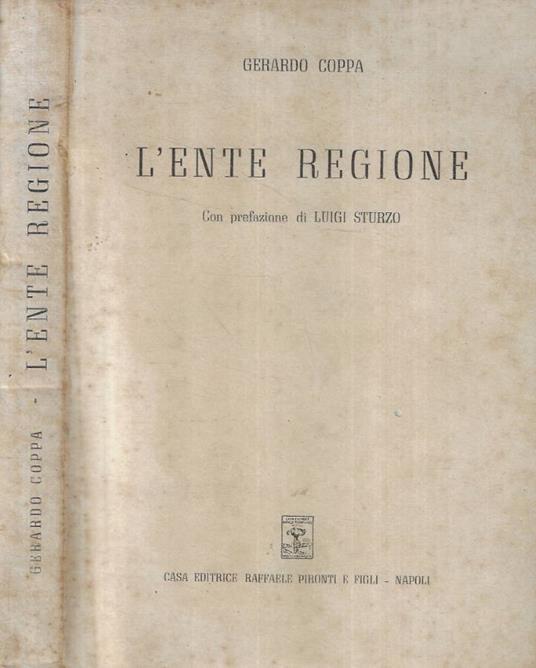 L'ente regionale - copertina