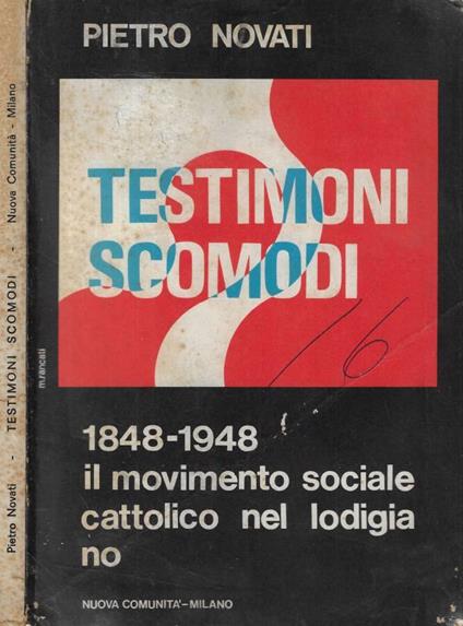 Testimoni scomodi - Pietro Novati - copertina