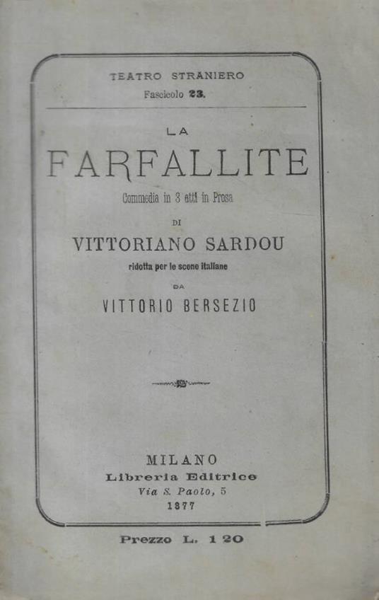 La farfallite - copertina
