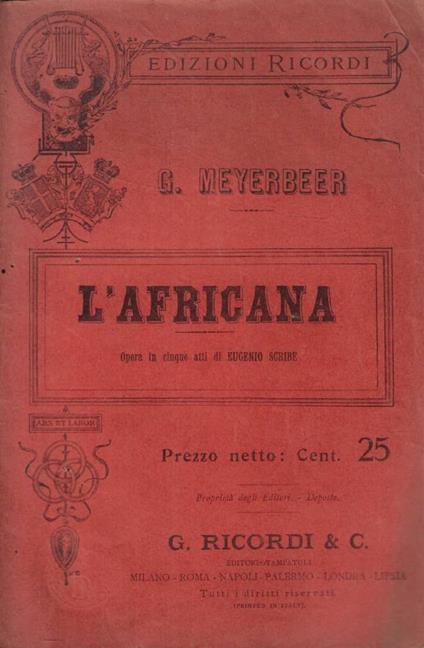 L'Africana - copertina
