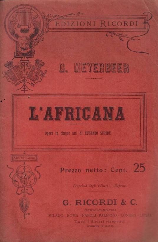 L'Africana - copertina
