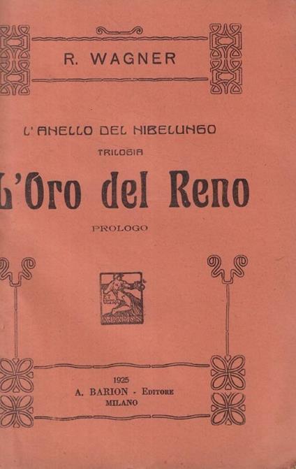 L'oro del Reno - copertina