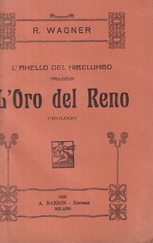 L'oro del Reno - copertina