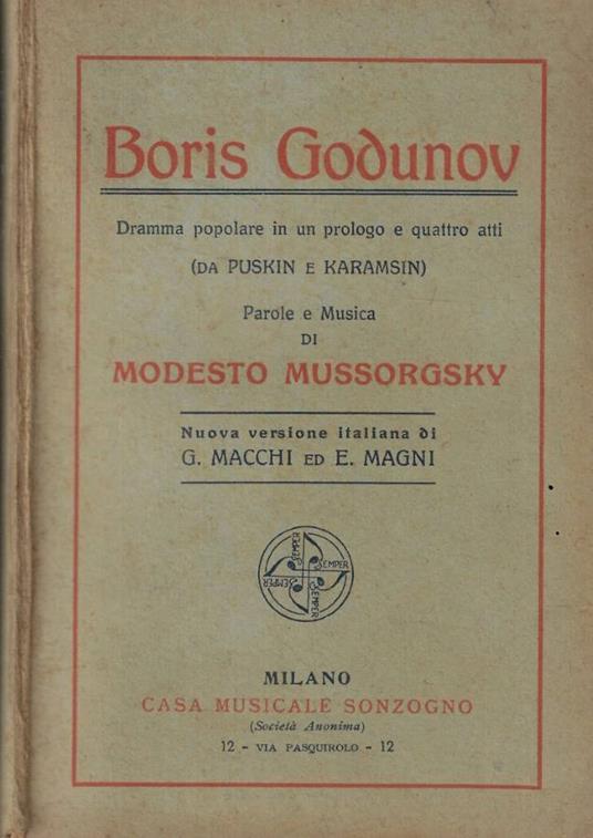 Boris Godunov - copertina