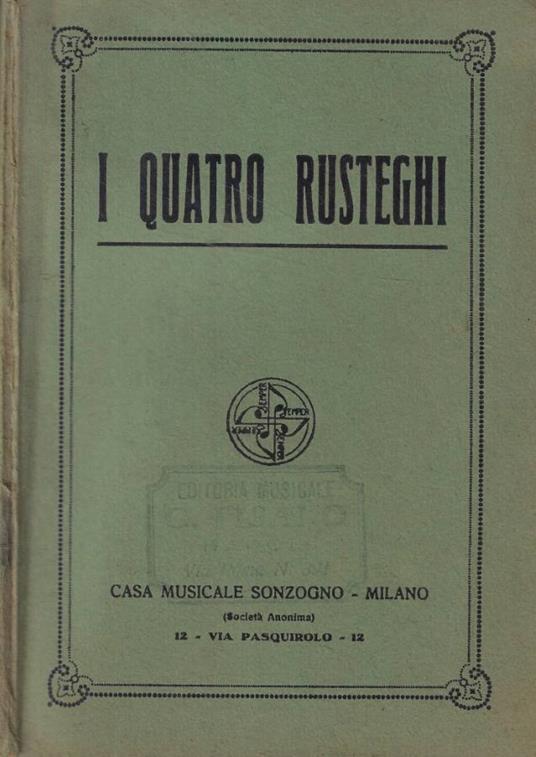 I Quatro Rusteghi - copertina