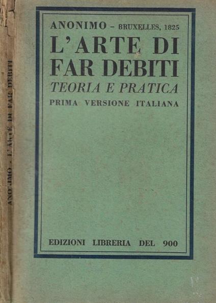 L'arte di far debiti - copertina