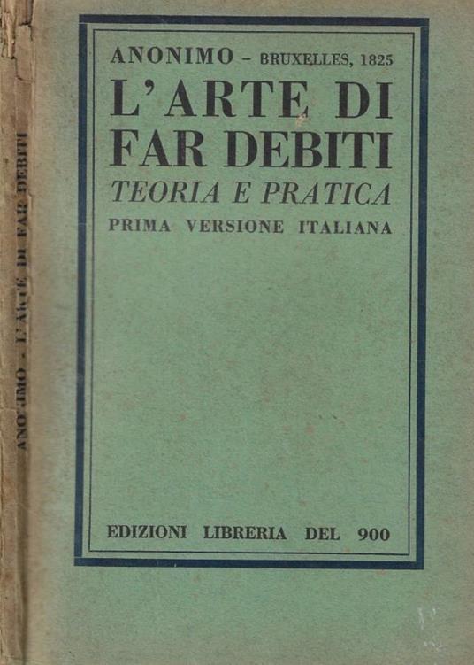 L'arte di far debiti - copertina