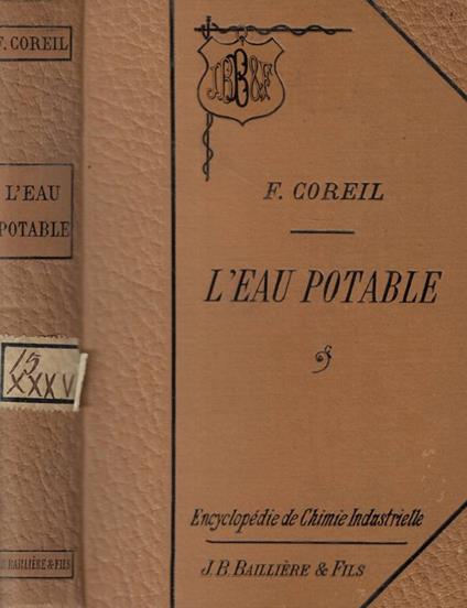 L'eau potable - copertina