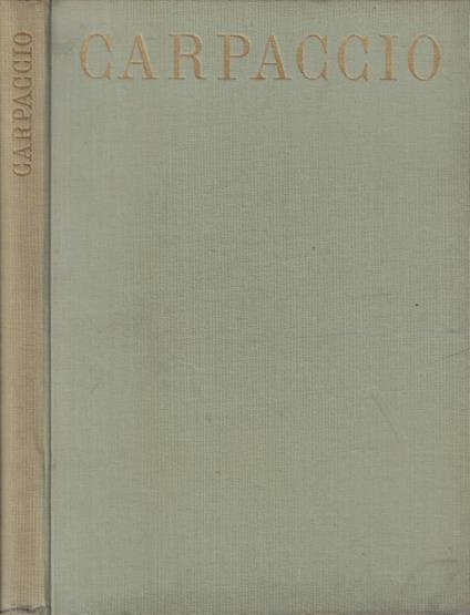 Carpaccio - Giuseppe Fiocco - copertina