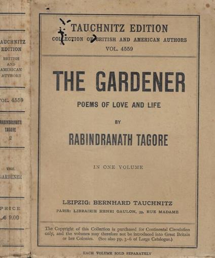 The gardener - copertina
