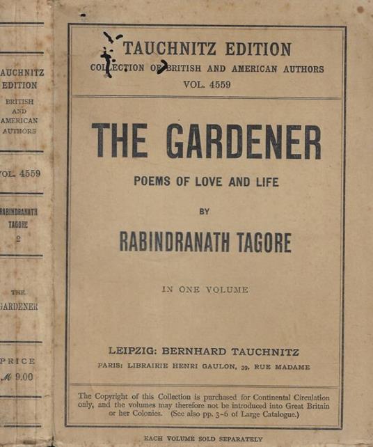 The gardener - copertina