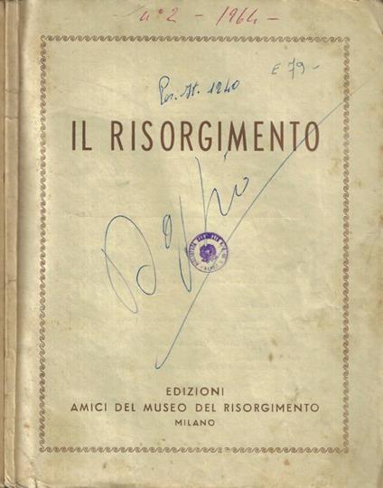 Il Risorgimento n. 2-3 Anno 1964 - copertina
