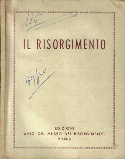 Il Risorgimento n. 1-3 Anno 1965 - copertina