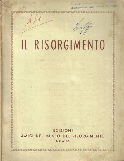 Il Risorgimento n. 2 Anno 1963 - copertina