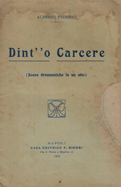 Dint' 'o Carcere - copertina