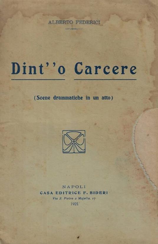 Dint' 'o Carcere - copertina