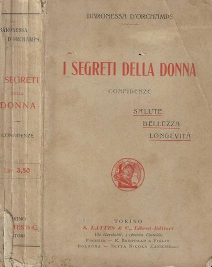 I segreti della donna - copertina