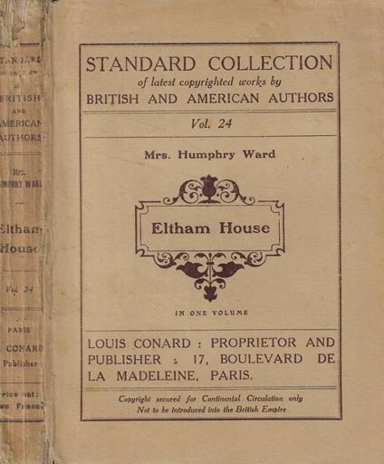 Eltham House - copertina