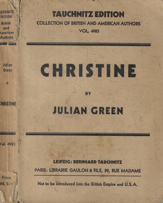 Christine - copertina