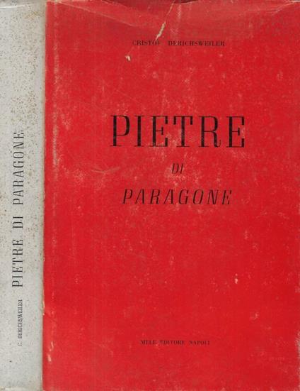 Pietre di Paragone - copertina