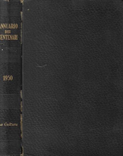 Annuario dei centenari 1950 - copertina